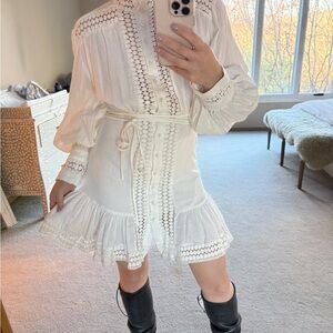 Elegant White Lace Dress